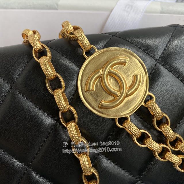 Chanel女包 香奈兒專櫃最新款大號鏈條女包 Chanel限量版金幣包 AS2222大號  djc4207
